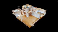 Lichtdurchflutete 3,5-ETW im EG mit wunderschönem Garten, Garage und Dachgeschossrohling, Waghäusel - Dollhouse Ansicht