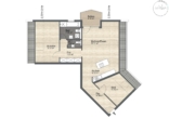 Sonnig – Ruhig – Stadtnah: 3-Zi-DG-Wohnung mit Balkon & Kochinsel in Germersheim-Sondernheim - 2.OG, Grundriss
