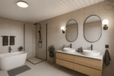 Charmant, großzügig, vielseitig – Maisonettewohnung mit Garten, Terrasse und Scheune in Loffenau - EG, Badezimmer Musterfoto