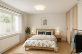Charmant, großzügig, vielseitig – Maisonettewohnung mit Garten, Terrasse und Scheune in Loffenau - EG, Schlafen Musterfoto