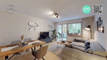 Modern – Stilvoll – Bezugsfertig: Modernisierte 3-Zi-ETW mit zwei Balkonen in KA-Waldstadt, 76139 Karlsruhe, Etagenwohnung