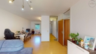 Renditestark - Zentral - Wertstabil: 2,5 ETW in der Karlsruher Innenstadt mit Balkon und Garage - Wohnzimmer