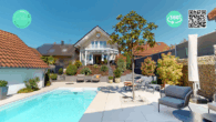 Exklusives Wohnen mit Pool und Weitblick: Modernes 1-FH mit ELW in Straubenhardt-Langenalb - 1-FH, Straubenhardt-Langenalb