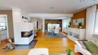 Exklusives Wohnen mit Pool und Weitblick: Modernes 1-FH mit ELW in Straubenhardt-Langenalb - EG, Wohnen