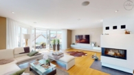 Exklusives Wohnen mit Pool und Weitblick: Modernes 1-FH mit ELW in Straubenhardt-Langenalb - EG, Wohnen