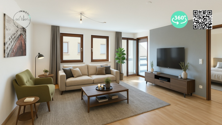 Charmant - Lichtdurchflutet - Zentral: 2-Zi-ETW mit Wintergarten und Einbauküche in Philippsburg - 2-Zi-ETW im 1.OG, Philippsburg