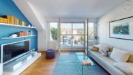 Großzügig – Hochwertig – Zentrumsnah: 4,5-Zi-Maisonettewohnung & TG-Stellplatz in Ettlingen-Stadt - DG, Wohnzimmer