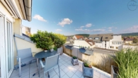 Großzügig – Hochwertig – Zentrumsnah: 4,5-Zi-Maisonettewohnung & TG-Stellplatz in Ettlingen-Stadt - DG, Balkon Ost-Ausrichtung