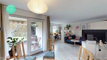 2-Zi-EG Wohnung mit Terrasse, Gemeinschaftsgarten inkl. EBK und TG-Stellplatz, 76307 Karlsbad, Erdgeschosswohnung