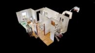Renditestark - Lichtdurchflutet - Zentral: 1,5-Zi-ETW mit TG-Stellplatz, Karlsruhe Innenstadt-West - Dollhouse-View